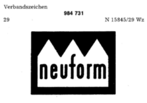 neuform Logo (DPMA, 16.05.1978)