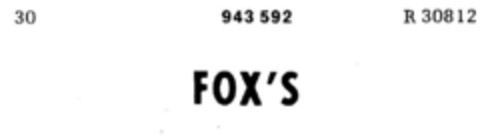 FOX`S Logo (DPMA, 01/23/1974)