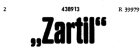 "Zartil" Logo (DPMA, 17.02.1931)