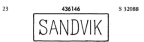 SANDVIK Logo (DPMA, 19.03.1931)