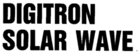 DIGITRON SOLAR WAVE Logo (DPMA, 30.05.1989)