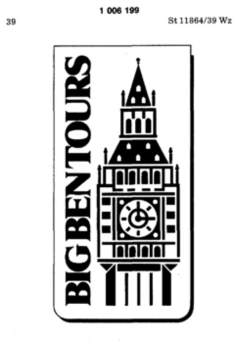 BIG BEN TOURS Logo (DPMA, 02.04.1979)