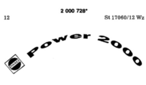 Power 2000 STINNES Logo (DPMA, 05.10.1990)
