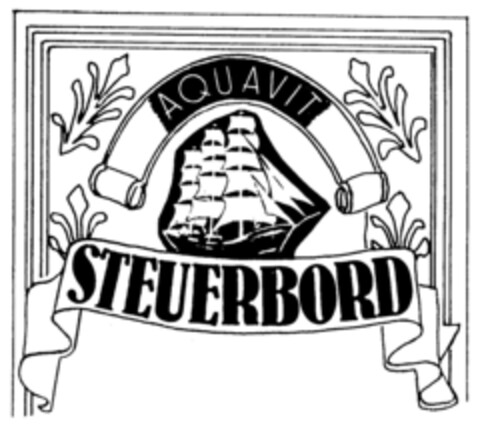 AQUAVIT STEUERBORD Logo (DPMA, 19.07.1990)