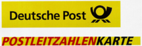 Deutsche Post POSTLEITZAHLENKARTE Logo (DPMA, 08/17/2000)