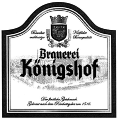 Brauerei Königshof Logo (DPMA, 17.04.2008)