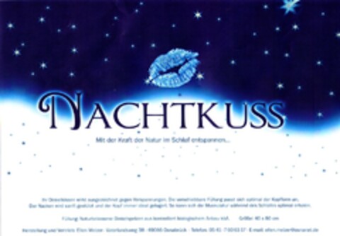 NACHTKUSS MIT DER KRAFT DER NATUR IM SCHLAF ENTSPANNEN! Logo (DPMA, 08/26/2010)