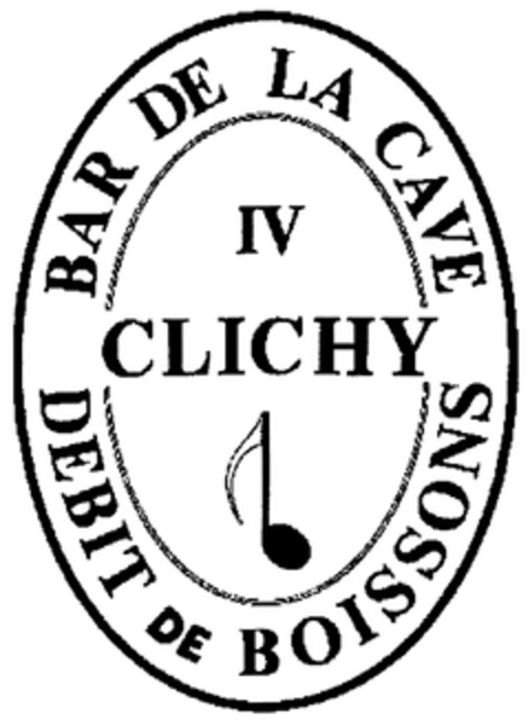 BAR DE LA CAVE IV CLICHY DEBIT DE BOISSONS Logo (DPMA, 05.11.2012)