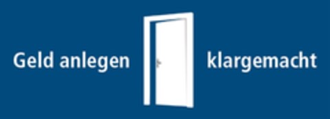 Geld anlegen klargemacht Logo (DPMA, 01/28/2016)