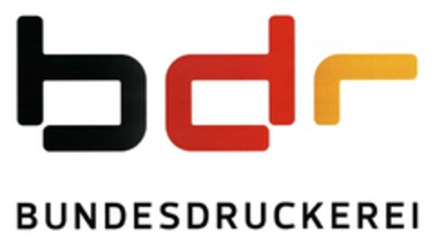bdr BUNDESDRUCKEREI Logo (DPMA, 15.02.2017)