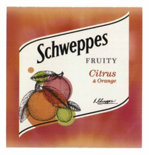 Schweppes FRUITY Citrus & Orange Logo (DPMA, 07.09.2017)