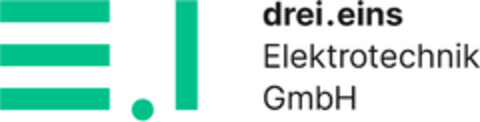 drei.eins Elektrotechnik GmbH Logo (DPMA, 27.04.2020)