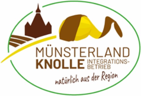 MÜNSTERLAND KNOLLE INTEGRATIONS-BETRIEB natürlich aus der Region Logo (DPMA, 26.06.2020)