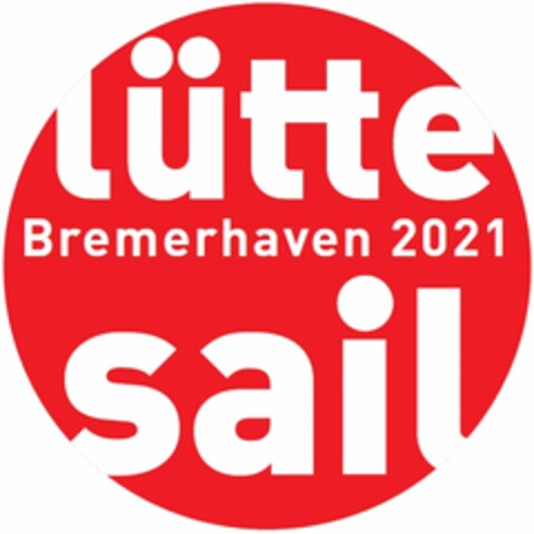 lütte sail Bremerhaven 2021 Logo (DPMA, 11/13/2020)