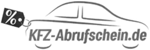 % KFZ-Abrufschein.de Logo (DPMA, 26.03.2022)