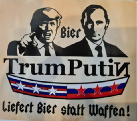 Bier TrumPutin liefert Bier statt Waffen! Logo (DPMA, 29.10.2023)