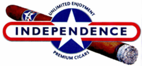 UNLIMITED ENJOYMENT INDEPENDENCE PREMIUM CIGARS Logo (DPMA, 02/08/2002)