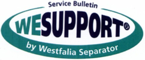 Service Bulletin WESUPPORT by Westfalia Separator Logo (DPMA, 13.11.2004)