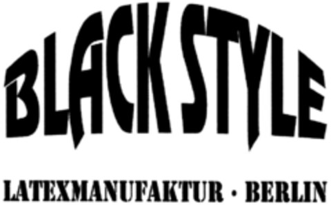 BLACKSTYLE LATEXMANUFAKTUR BERLIN Logo (DPMA, 09.02.1995)