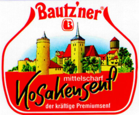 Bautz'ner Kosakensenf Logo (DPMA, 13.08.1997)