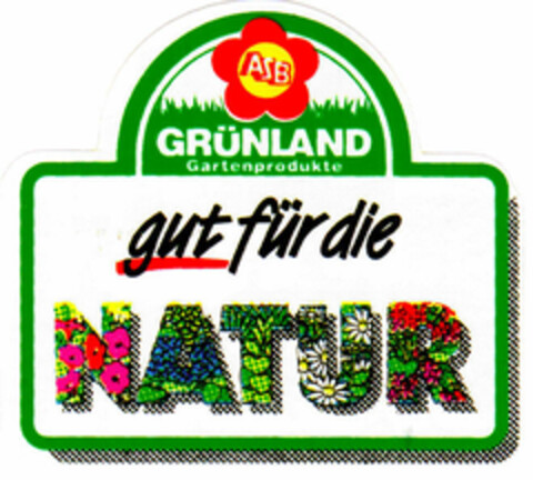 GRÜNLAND Gartenprodukte gut für die NATUR Logo (DPMA, 30.05.1991)