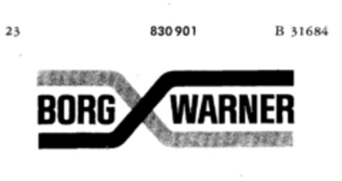 BORG WARNER Logo (DPMA, 09.06.1964)