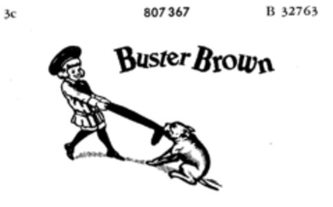 Buster Brown Logo (DPMA, 08.12.1964)