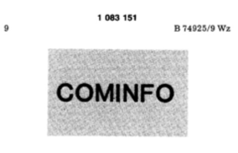 COMINFO Logo (DPMA, 12.07.1984)