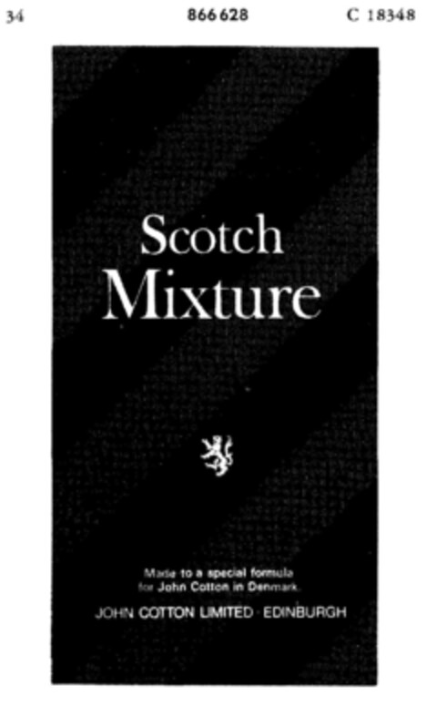 John Cotton`s Scotch Mixture Logo (DPMA, 08/08/1967)