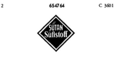 SÜTAN Süßstoff Logo (DPMA, 01.06.1953)