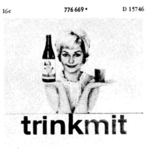 trinkmit Logo (DPMA, 12.06.1963)