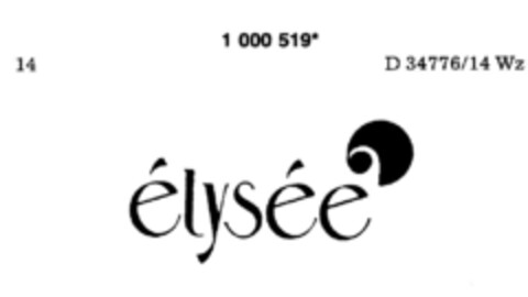 élysée Logo (DPMA, 19.12.1979)