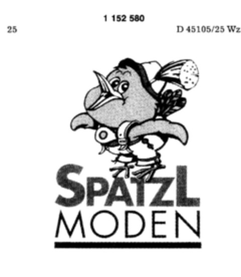 SPATZL MODEN Logo (DPMA, 26.08.1988)