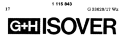 G+H ISOVER Logo (DPMA, 20.09.1986)