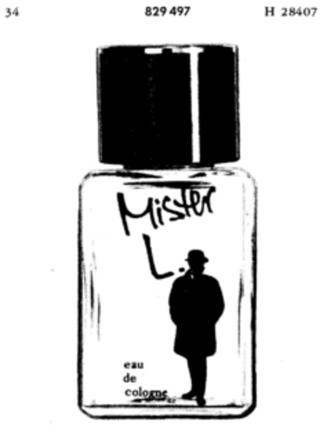 Mister L. eau de cologne Logo (DPMA, 07/07/1966)