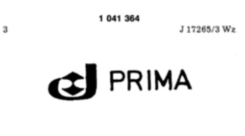 J PRIMA Logo (DPMA, 07.01.1982)