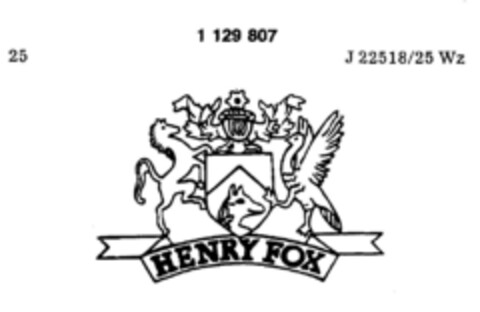 HENRY FOX Logo (DPMA, 01/07/1988)