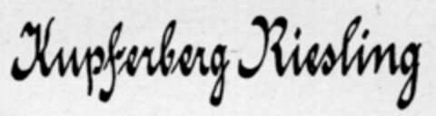 Kupferberg Riesling Logo (DPMA, 12/22/1903)