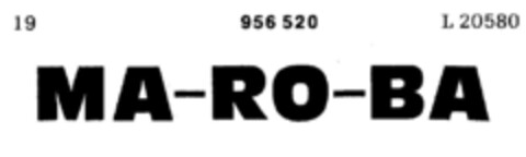 MA-RO-BA Logo (DPMA, 09.08.1975)
