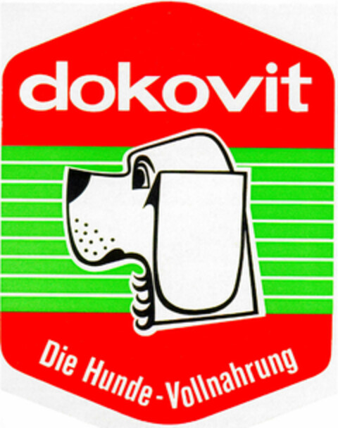 dokovit Die Hunde-Vollnahrung Logo (DPMA, 29.10.1971)