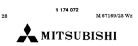 MITSUBISHI Logo (DPMA, 10.04.1990)