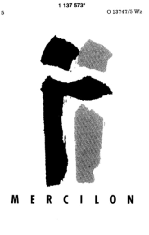 M E R C I L O N Logo (DPMA, 03.03.1989)