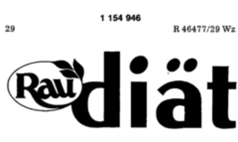 Rau diät Logo (DPMA, 14.03.1988)