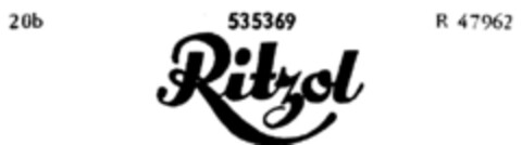 Ritzol Logo (DPMA, 26.07.1939)