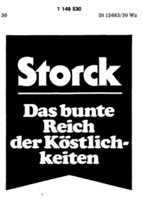 Storck Das bunte Reich der Köstlich-keiten Logo (DPMA, 04/12/1988)