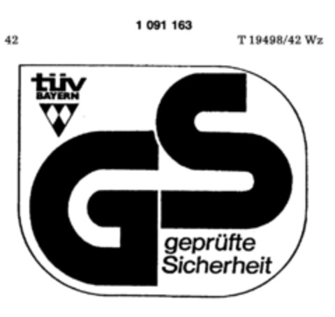 tüv BAYERN GS geprüfte Sicherheit Logo (DPMA, 05/16/1979)