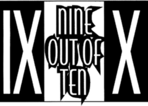 NINE OUT OF TEN Logo (DPMA, 23.04.1993)