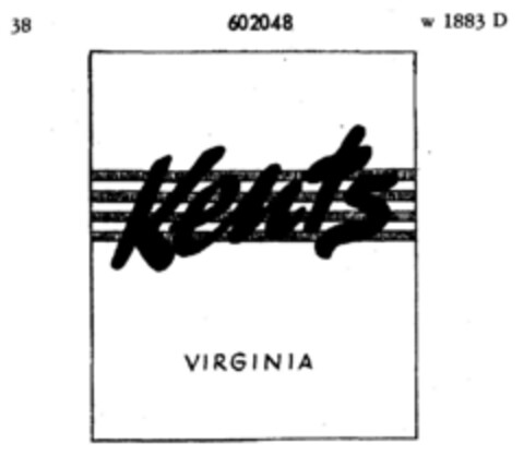 Kents VIRGINIA Logo (DPMA, 01.10.1948)