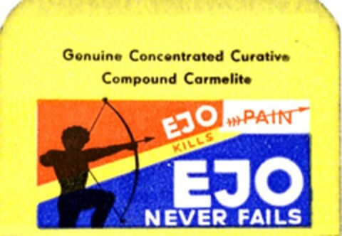 EJO NEVER FAILS Logo (DPMA, 02/04/1964)