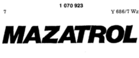 MAZATROL Logo (DPMA, 24.04.1984)